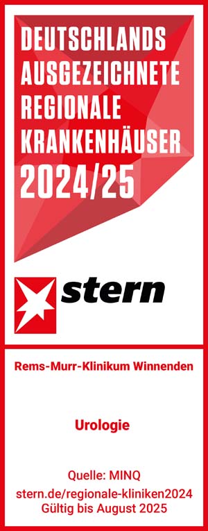Stern Siegel - regionale Krankenhäuser - Fachbereich Urologie des RMK Winnenden